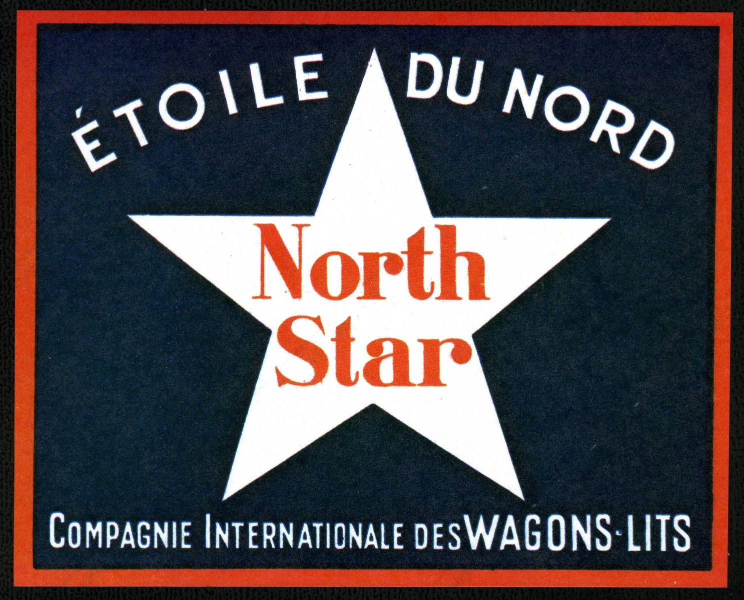 Reclamesticker van de Étoile du Nord, z.d.