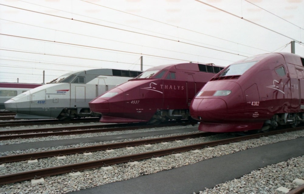 TGV en Thalystreinstellen in Vorst, 1996