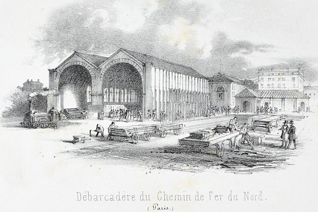 "Inauguration du chemin de fer du nord", z.d., Collectie Instituut voor Financiële Archeologie (Mechelen)